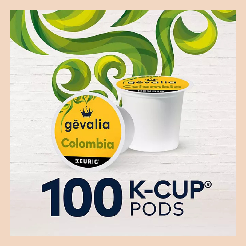 Gevalia Colombia Blend Medium Roast K-Cup Coffee Pods 100 ct.