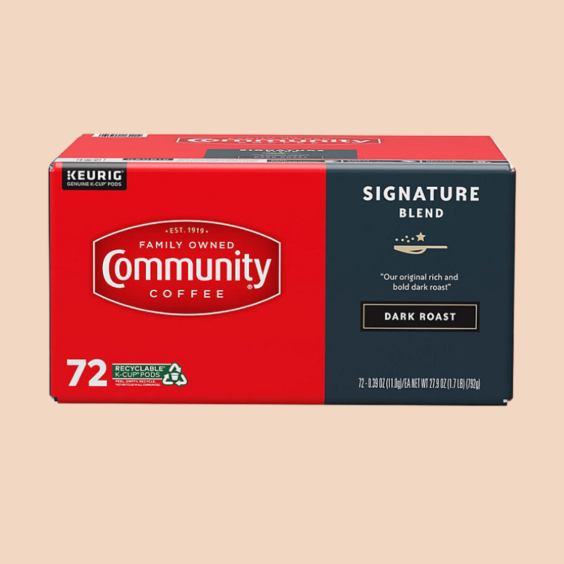 Community Coffee Signature Blend Dark Roast Single Serve, 72 ct.