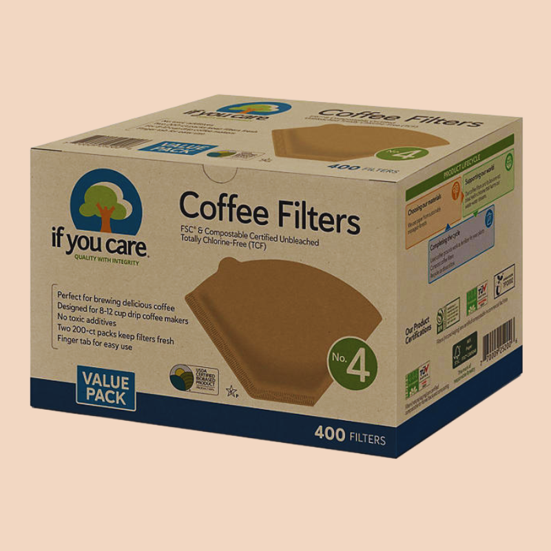 If You Care #4 Unbleached Coffee Filter, 400 ct.