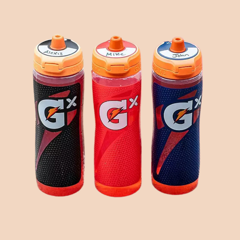 Gatorade GX Bottle with GX Thirst Quencher Concentrate Pods, 4 Pack (Choose Color/Flavor)