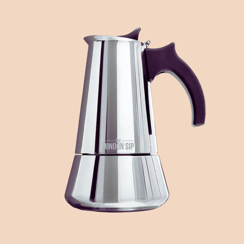 The London Sip Espresso Maker & Coffee Spoon Bundle, Choose Color