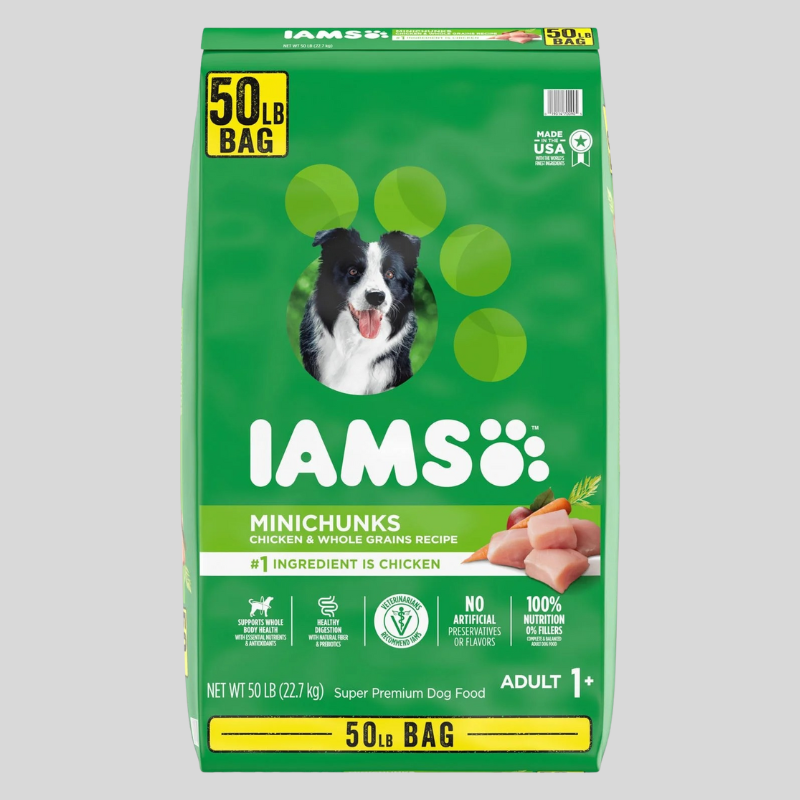 Iams ProActive Health, Chicken, Adult Minichunks Dry Dog Food, 50 lbs.