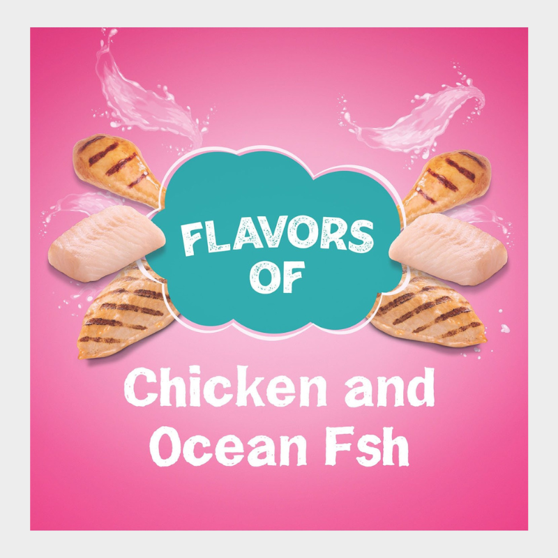 Friskies Land & Sea Adventures, Chickn and Ocean Fish Flavored, Adult Dry Cat Food, 32 lbs.