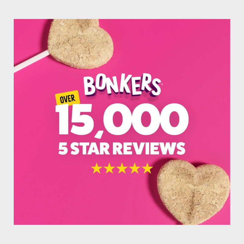 BONKERS Purrpops, Freeze Dried Chicken Flavored Lollipop Cat Treats, 36 pk.