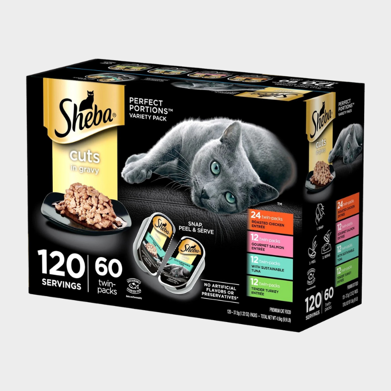 Sheba Perfect Portions Wet Cat Food Trays Variety Pack, 60 ct., 2.6 oz.