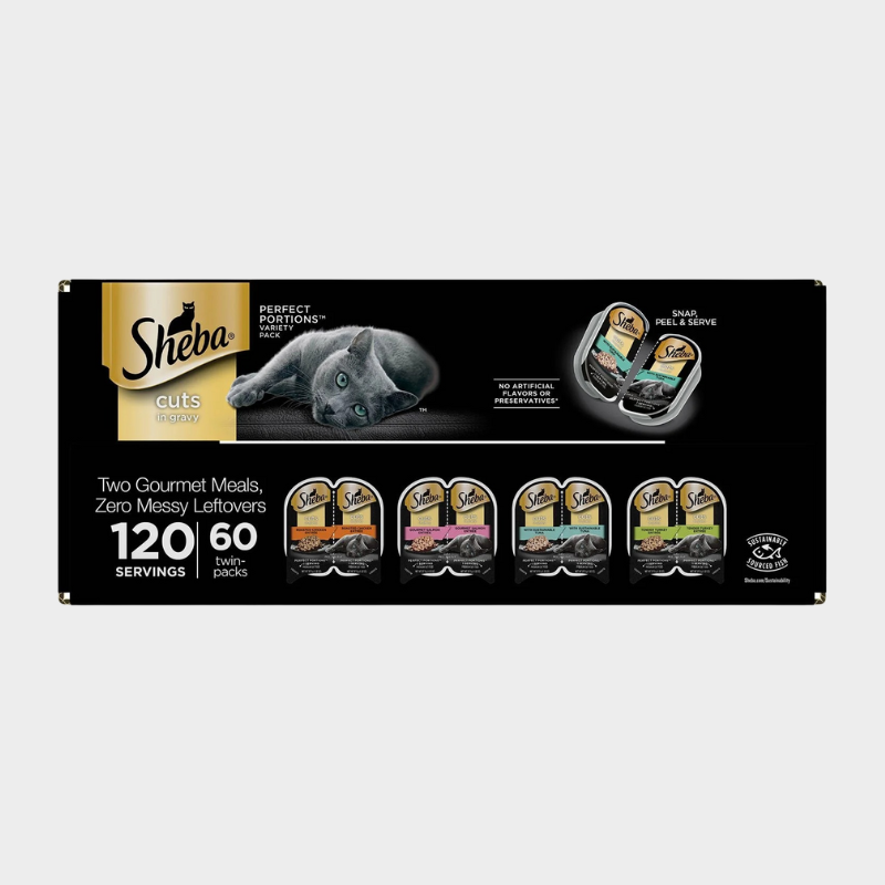 Sheba Perfect Portions Wet Cat Food Trays Variety Pack, 60 ct., 2.6 oz.