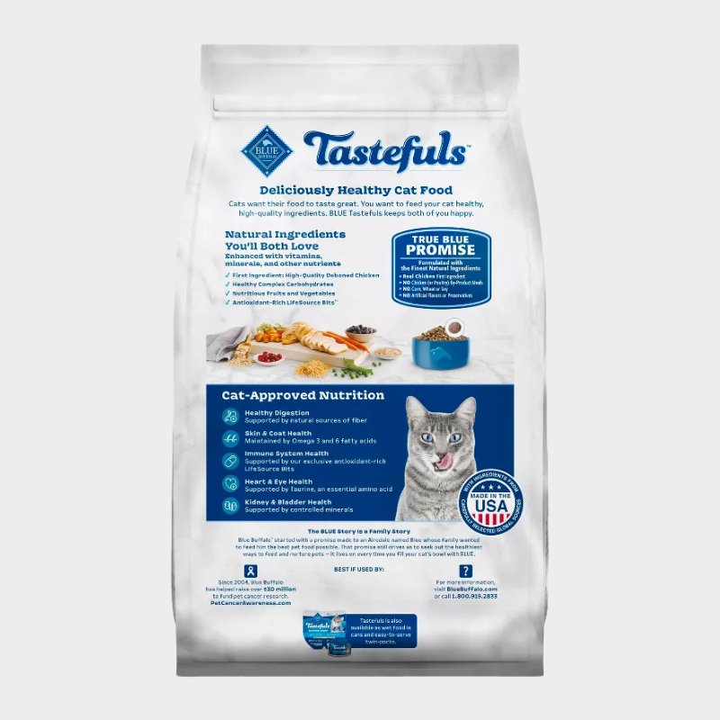 Blue Buffalo Tastefuls with Chicken Indoor Natural Adult Dry Cat Food