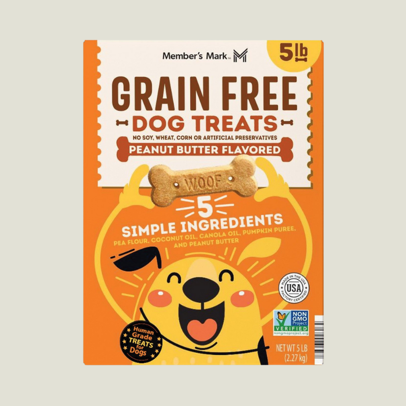 Member's Mark Grain-Free Dog Treat Biscuits, Peanut Butter Flavored, 5 lbs.