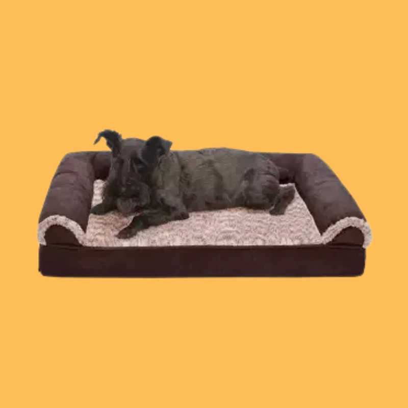 FurHaven Plush & Suede Orthopedic Sofa Dog Bed