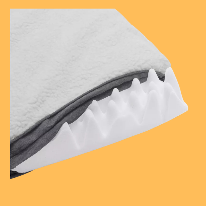 FurHaven Faux Sheepskin & Suede Deluxe Orthopedic Mattress Dog Bed