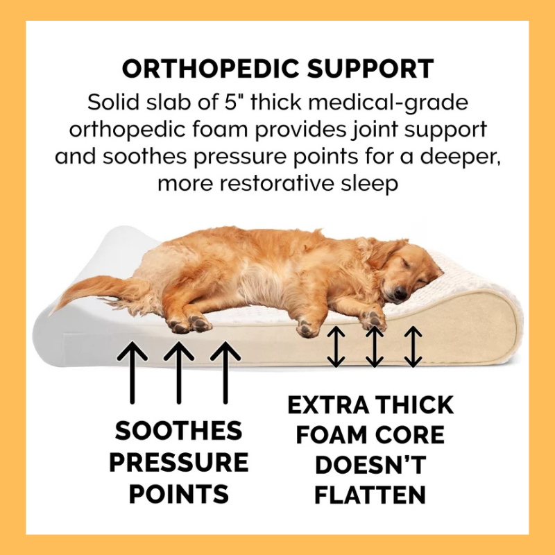 FurHaven Ultra Plush Luxe Lounger Orthopedic Dog Bed
