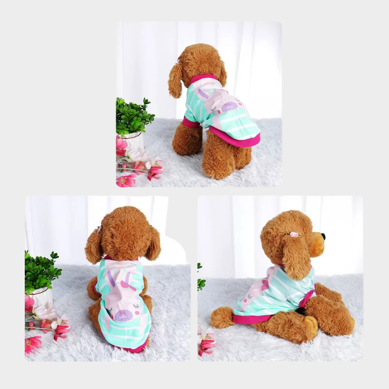 Unique Bargains Dog T-Shirt Puppy Small Pet Sweatshirt Clothes Apparel Vest Clothing
