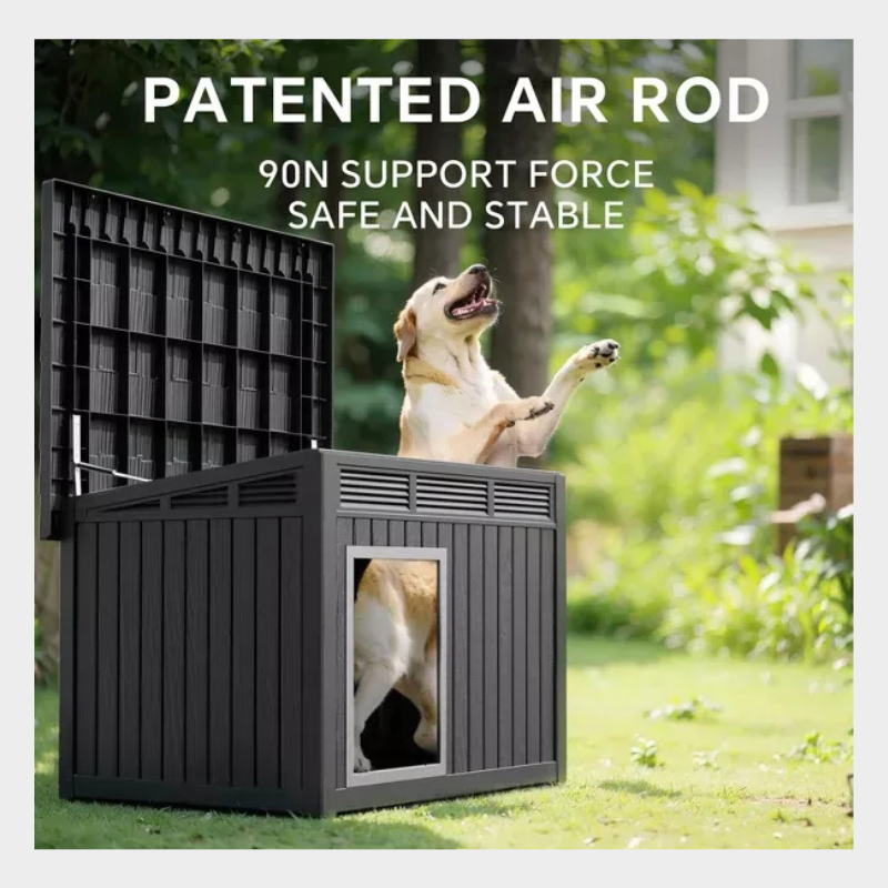 Decksplore Modern & Durable Weather-Resistant Pet House for Medium Dogs