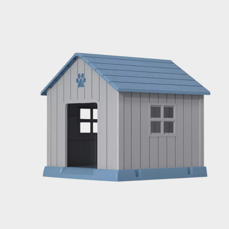 Dolonm Storm-Proof Outdoor Dog House: 2 Roof Vents, UV-Blocking PP Material, Ventilated Roof