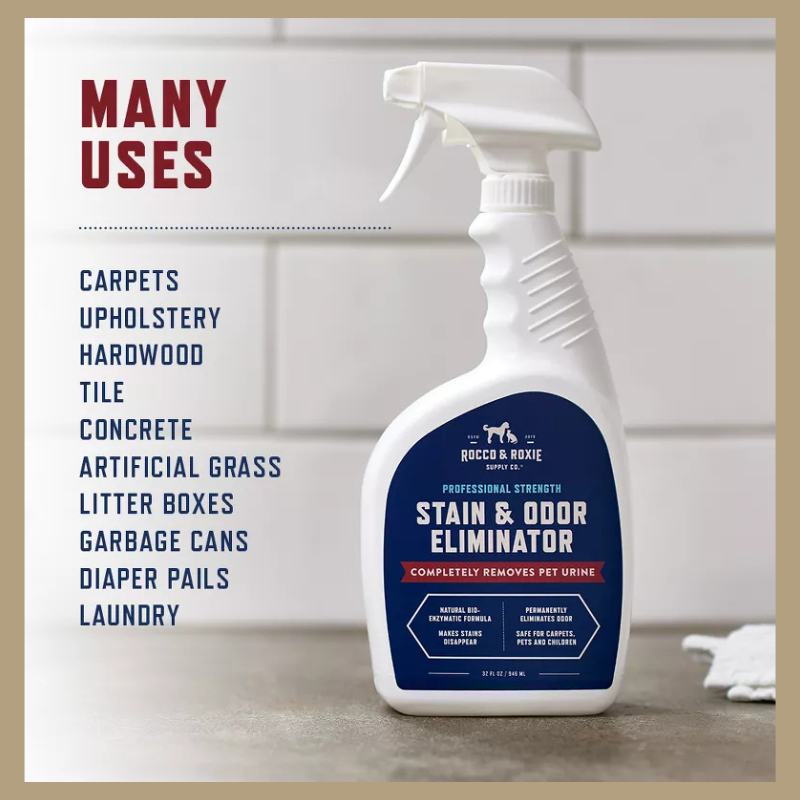 Rocco & Roxie Enzymatic Cleaner for Pet Urine Stain and Odor Eliminator - 32 fl oz