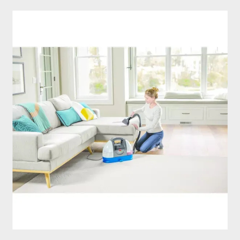 BISSELL Little Green Portable Carpet Cleaner: Electric Floor Care Appliance, 48 oz Tank, 15 ft Cord, Blue