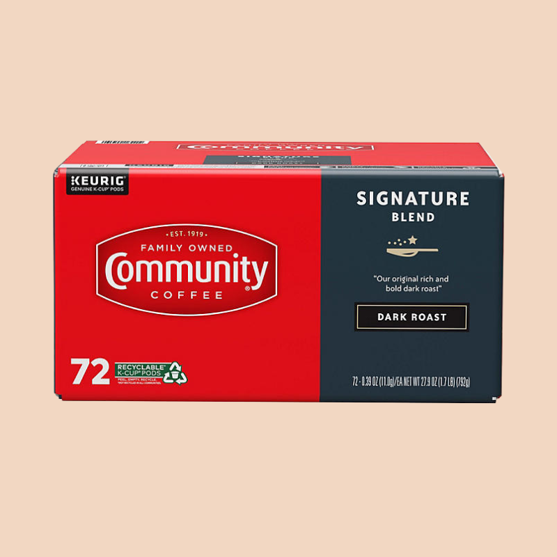Community Coffee Signature Blend Dark Roast Single Serve, 72 ct.
