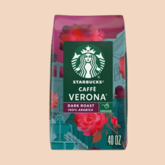 Starbucks Caffe Verona Ground Coffee, Dark Roast, 40 oz