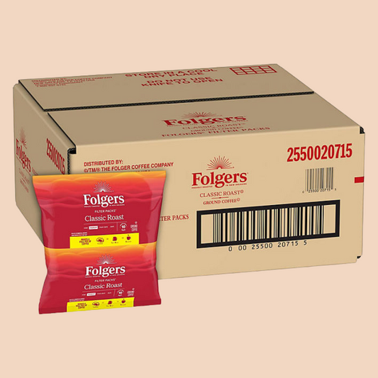 Folgers Classic Roast Ground Coffee, Filter Packs, 0.9 oz., 40 ct.