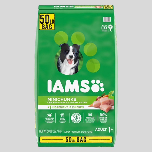Iams ProActive Health, Chicken, Adult Minichunks Dry Dog Food, 50 lbs.