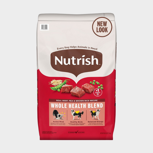 Rachael Ray Nutrish Real Beef, Pea & Brown Rice, Dry Dog Food, 50 lbs.