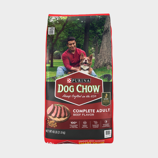 Purina, Dog Chow Complete, Beef Flavor, Adult Dry Dog Food, 48 lbs.