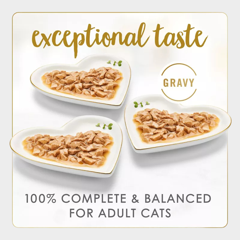Purina Fancy Feast Gravy Lovers Chicken, Turkey & Beef Flavor Wet Cat Food Cans Variety Pack - 3oz/24ct