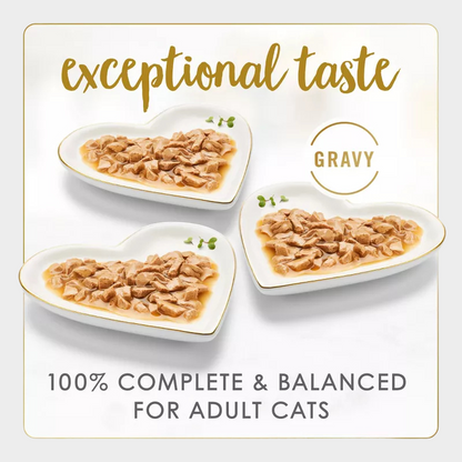 Purina Fancy Feast Gravy Lovers Chicken, Turkey & Beef Flavor Wet Cat Food Cans Variety Pack - 3oz/24ct