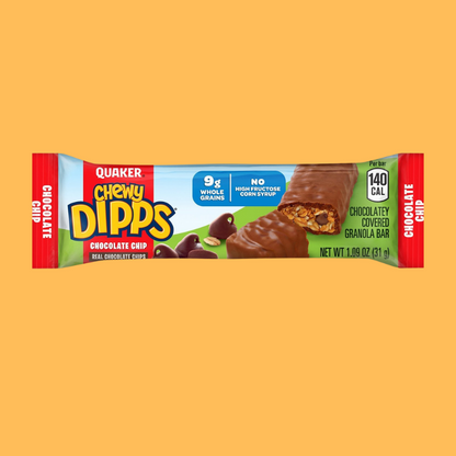 Quaker Chewy Dipps Granola Bars, Chocolate Chip, 34 pk.