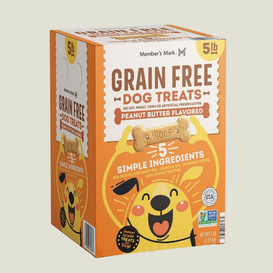 Member's Mark Grain-Free Dog Treat Biscuits, Peanut Butter Flavored, 5 lbs.