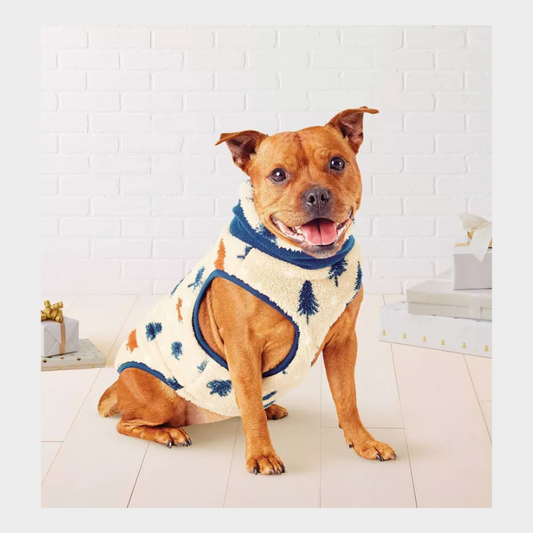 Trees and Wildlife Faux Shearling Dog and Cat Jacket - Wondershop™