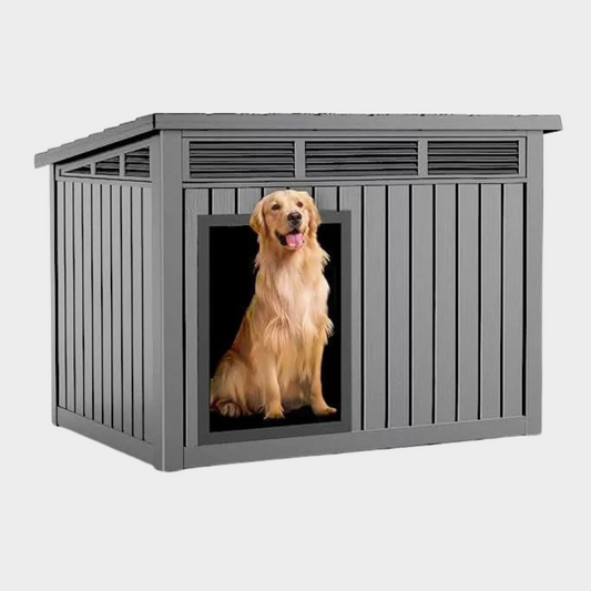 Decksplore Modern & Durable Weather-Resistant Pet House for Medium Dogs