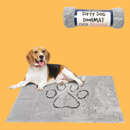Dog Gone Smart Dirty Dog Doormat - Fast Drying Rug for Clean Floors - Super Absorbent Mat for Muddy Paws