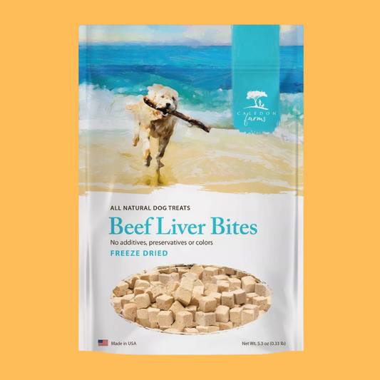Caledon Farms Freeze Dried Dog Treat with Beef Liver Bites Flavor - 5.3oz