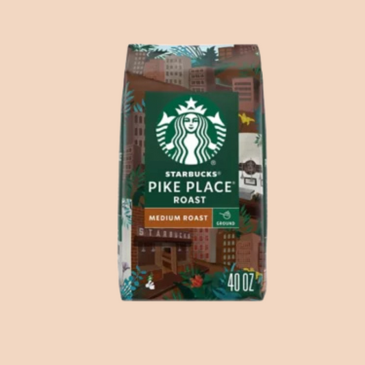 Starbucks Pike Place Medium Roast Ground Coffee, 40 oz.