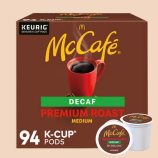 McCafe Decaf Premium Medium Roast K-Cup Coffee Pods, 94 ct.