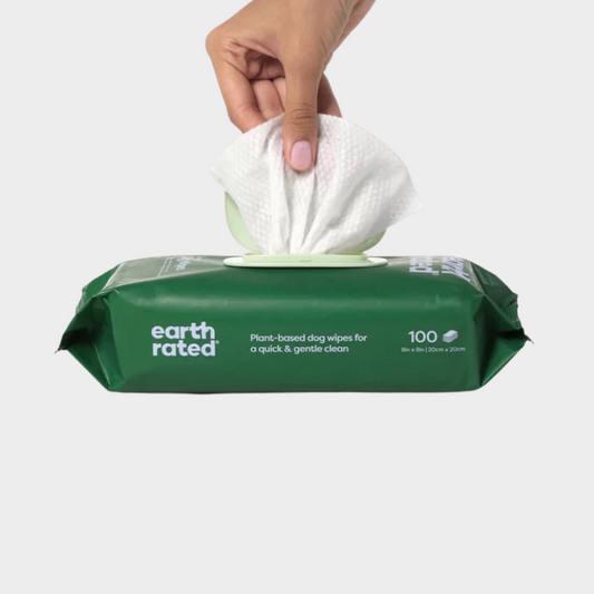 Earth Rated Plant-Based Grooming Dog Wipes - Lavender - 100ct