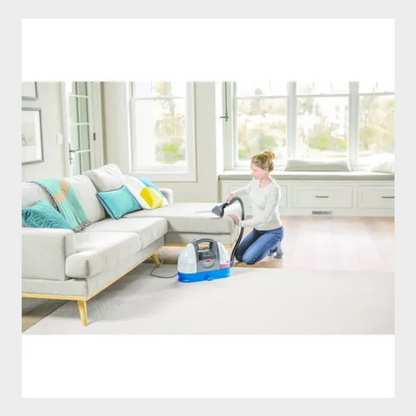 BISSELL Little Green Portable Carpet Cleaner: Electric Floor Care Appliance, 48 oz Tank, 15 ft Cord, Blue