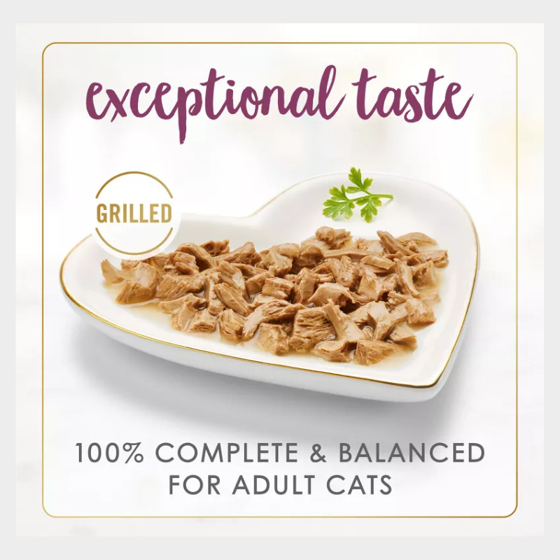 Purina Fancy Feast Grilled Chicken Flavor Feast in Gravy Wet Cat Food Cans - 3oz/12ct Pack